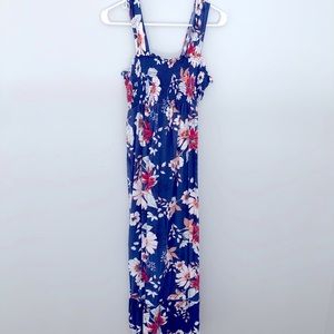 Maternity Floral Maxi Summer Dress - Size Medium